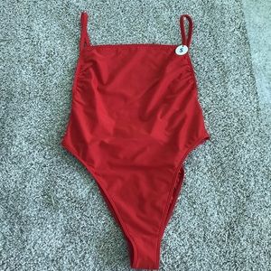 Bright Orange Forever 21 Cheeky Low back Swimsuit
